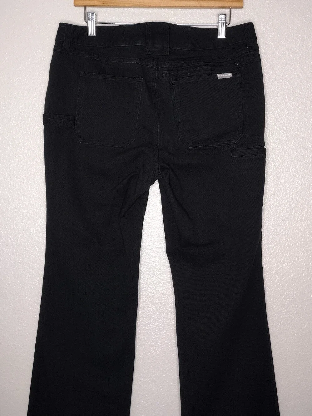 Duluth Trading Co Black Straight-Leg Work Pants Sz 10×29
